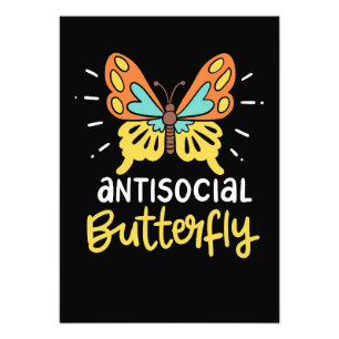 Butterfly Lover Antisocial Butterfly Photo Print