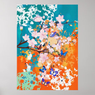 Butterfly Lover Blossoms And Butterflies Poster