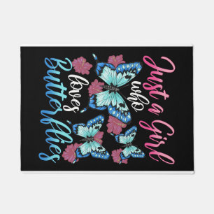 Butterfly Lover Just A Girl Who Loves Butterflies Doormat