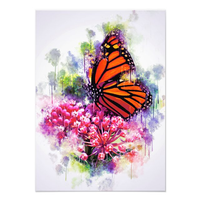 Butterfly Lover Monarch Butterfly Photo Print (Front)