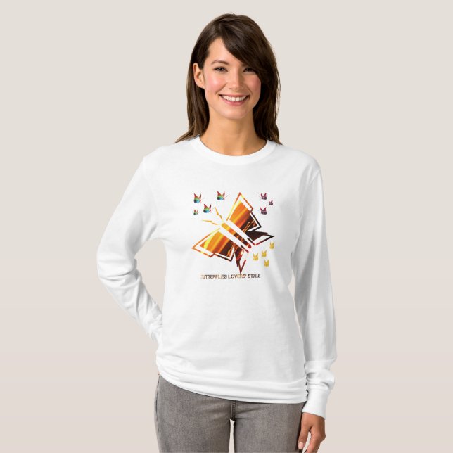 Butterfly lover's style T-Shirt (Front Full)