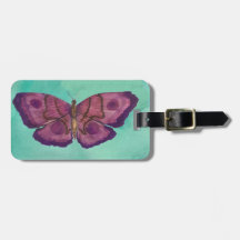 Butterfly Luggage Tag