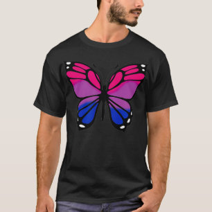 Butterfly made in colours of the Biseual Bi Pride T-Shirt