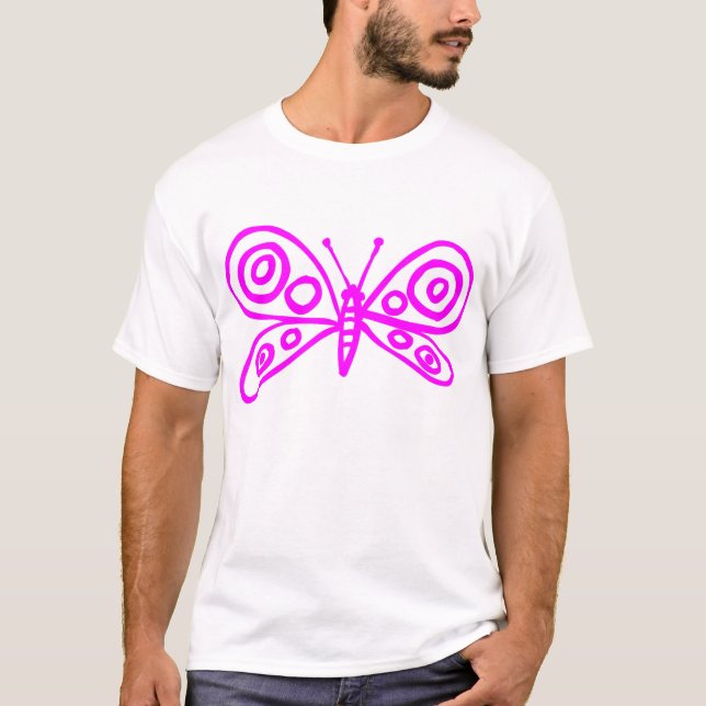 Butterfly - Magenta T-Shirt (Front)