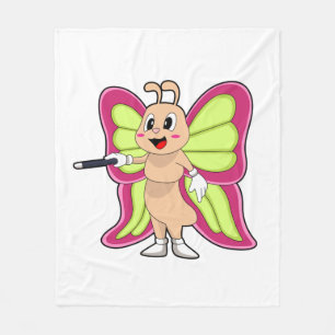 Butterfly Magic wand Fleece Blanket