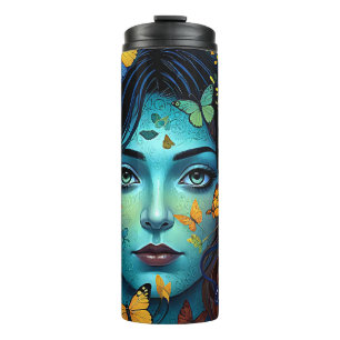 Butterfly Maid Thermal Tumbler