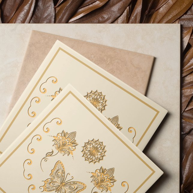 Butterfly Mandala Decorative Tile (Creator Uploaded)