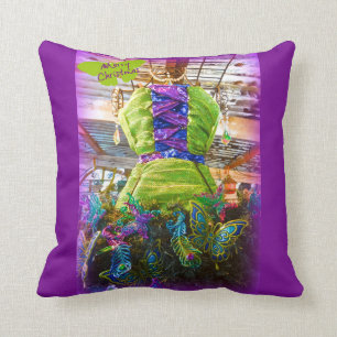 Butterfly Mannequin Dress Form Christmas Tree Cushion