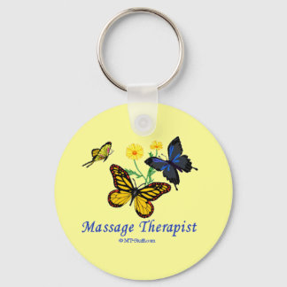 Butterfly Massage Therapist Key Ring