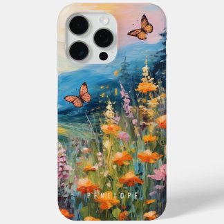 Butterfly meadow colourful     painted IPhone case