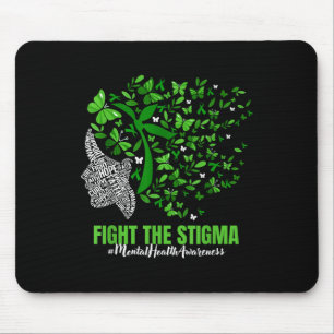 Butterfly Mental Health S Awareness Fight The Stig Mouse Pad