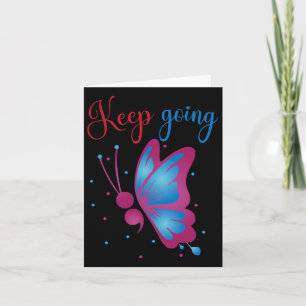 Butterfly Mental Health Suicide Awareness Semicolo Card