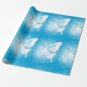 Butterfly Merry Christmas Wrapping Paper