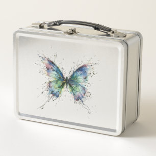 Butterfly Metal Lunch Box