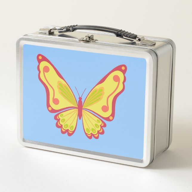 Butterfly Metal Lunch Box (Front)