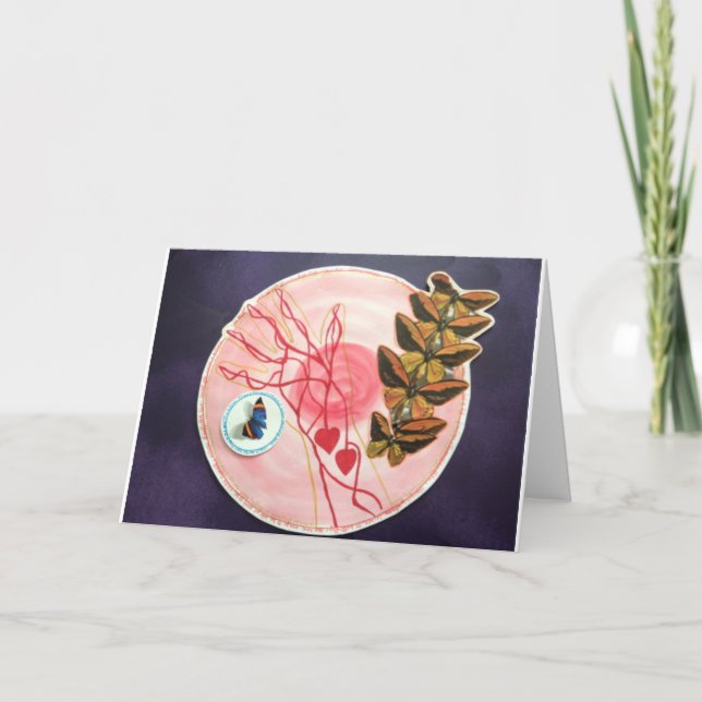Butterfly Metamorphosis greeting card (Front)