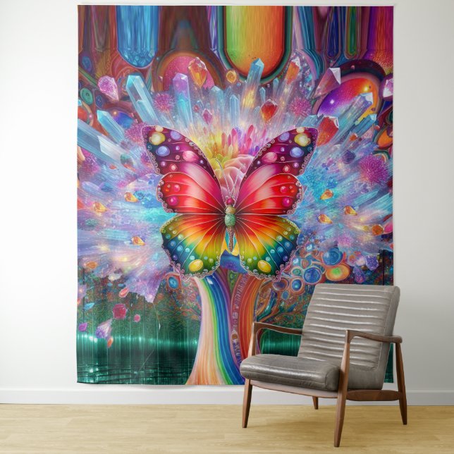 Butterfly Metamorphosis Tapestry (In Situ)