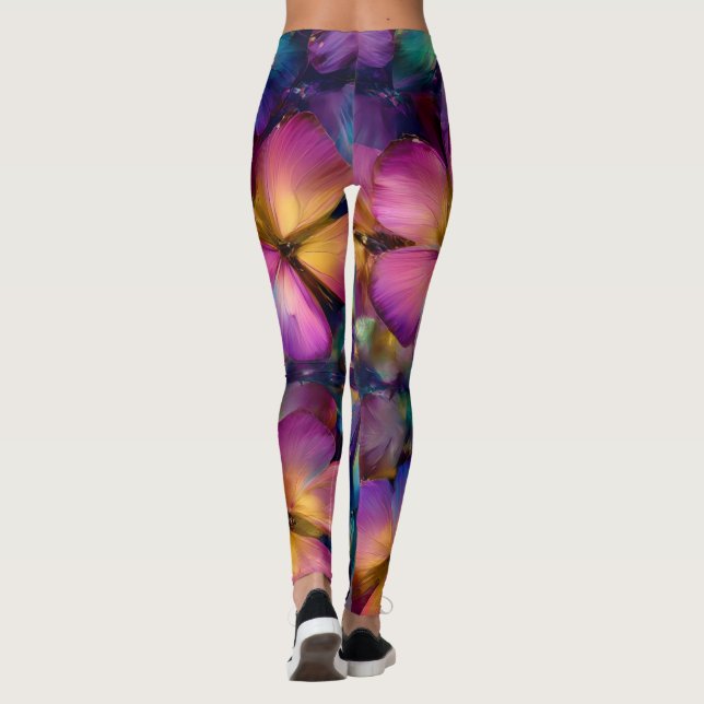 Butterfly Mirage  Leggings (Back)