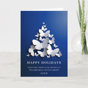 Butterfly Monarch Christmas Corporate Greeting Holiday Card