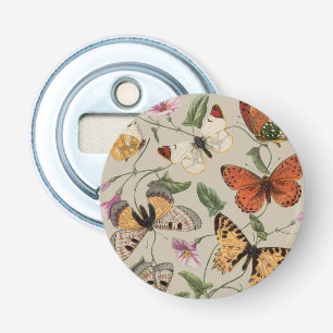 Butterfly Moth Nature Collection Drawing Bottle Opener