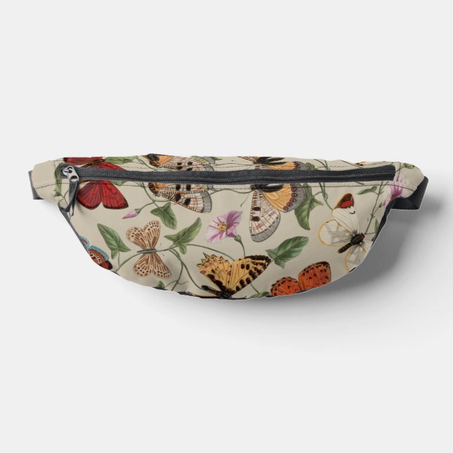 Butterfly Moth Nature Collection Drawing Bum Bags (Lay Down)