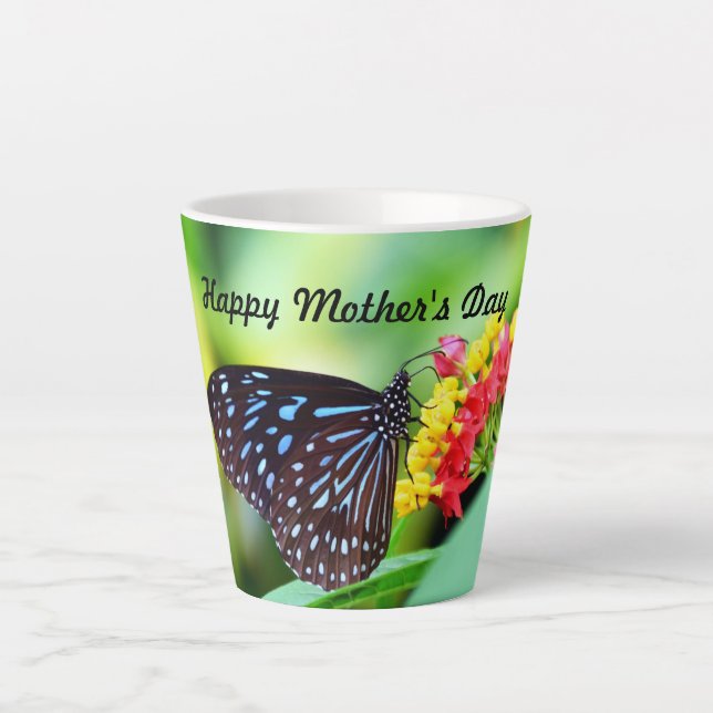 Butterfly Mother's Day Latte Mug (Front)