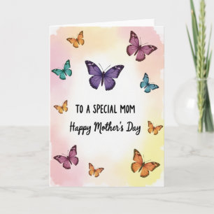 Butterfly Mothers Day Wish Card