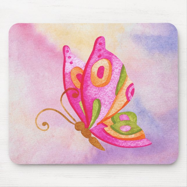 Butterfly Mousepad Pastel Style (Front)