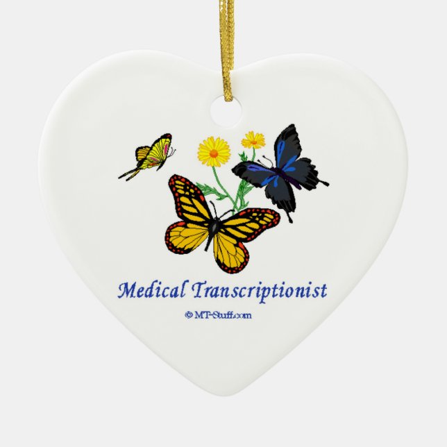 Butterfly MT Ceramic Ornament (Front)