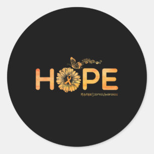 Butterfly Multiple Sclerosis Awareness Gifts Classic Round Sticker