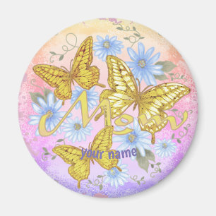 Butterfly Mum custom name Magnet
