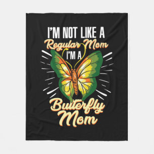 Butterfly Mum Gift, Mum Birthday Gift,Mother's Day Fleece Blanket