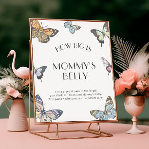 Butterfly Mummy Belly Guessing Game Poster