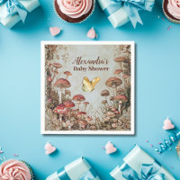 Butterfly Mushroom Woodland Nature Baby Shower