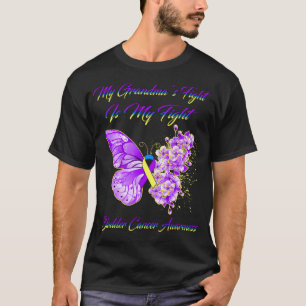 Butterfly My Grandma’s Fight Is My Fight Bladder C T-Shirt