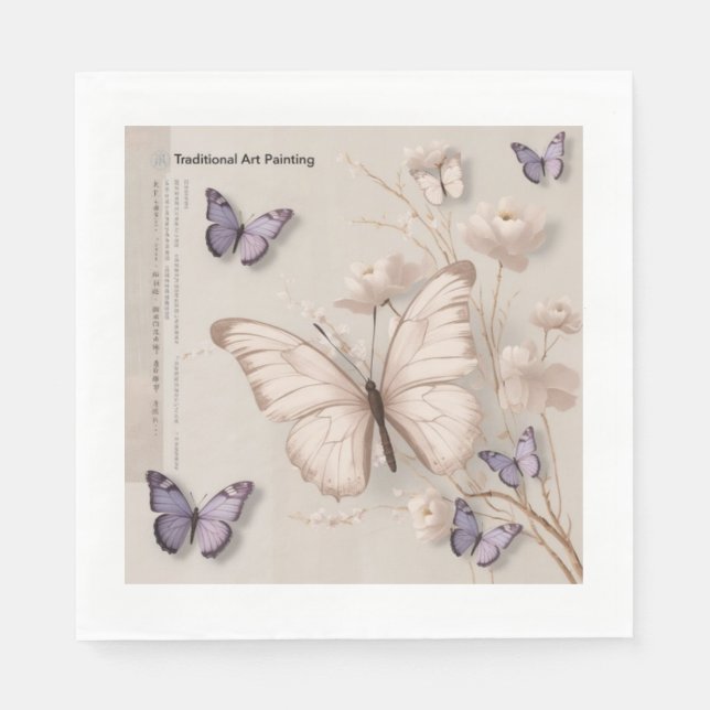 Butterfly  napkin (Front)
