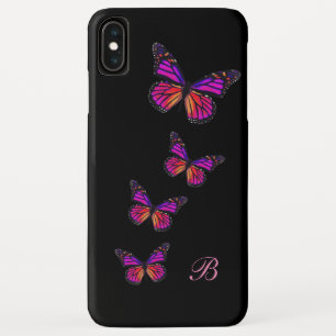 Butterfly Nature Theme Monogram iPhone XS Max Case