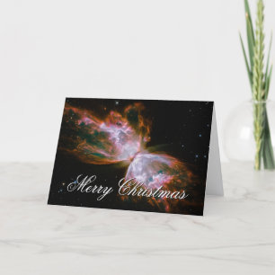 Butterfly Nebula Celestial Photo Holiday Card