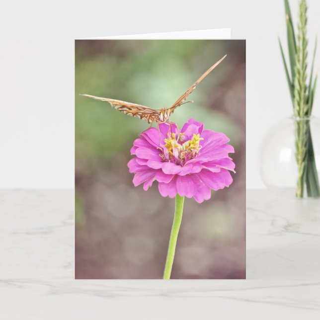 Butterfly Nectar Scripture Card Psalm 34:8 (Front)