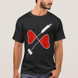 Butterfly Needle Infinity Love Phlebotomist Appare T-Shirt