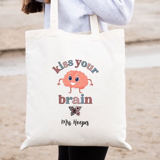 Butterfly Neurodivergent Personalised Teacher Gift Tote Bag (Creator Uploaded)
