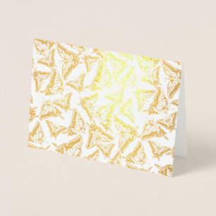 Butterfly Note Foil Card