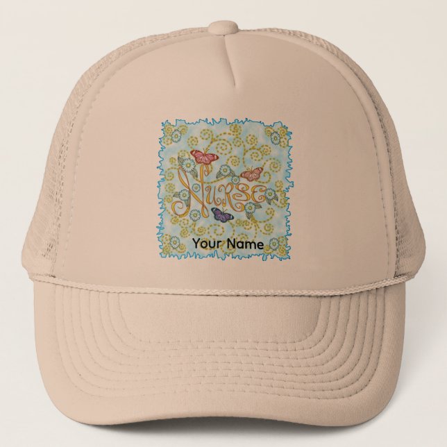 Butterfly  Nurse  hat  (Front)