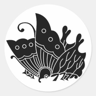 Butterfly Oda Classic Round Sticker