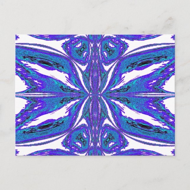 Butterfly of Blue Postcard (Front)