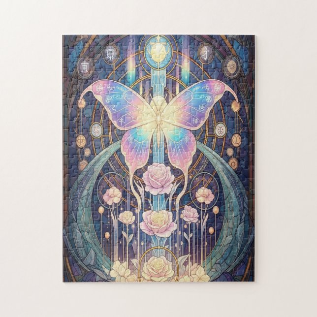 Butterfly of Holy Light: Cosmic Butterfly Jigsaw Puzzle (Vertical)