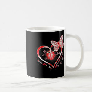 Butterfly Of Hope Faith And Love For Blood Cancer Coffee Mug