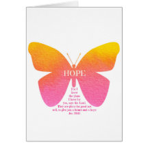 Butterfly of Hope with Jeremiah 29:11