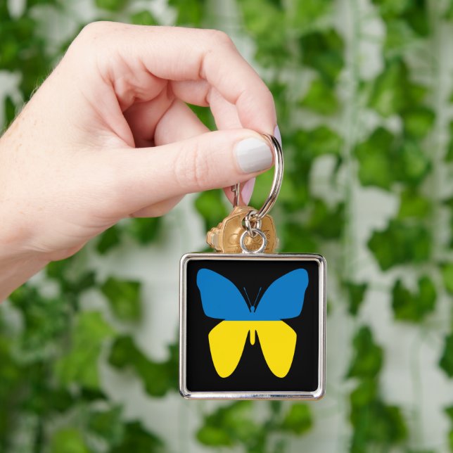 Butterfly of Ukraine Key Ring (Hand)