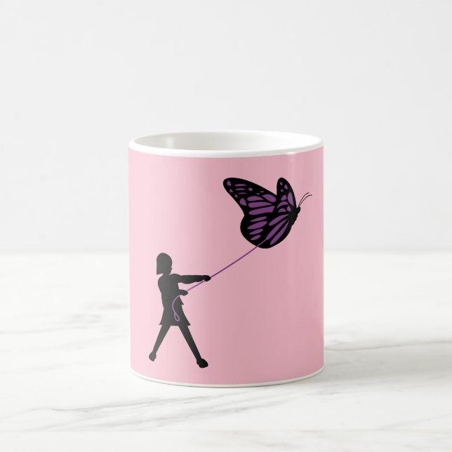 Butterfly on a Leash Coffee Mug (Center)